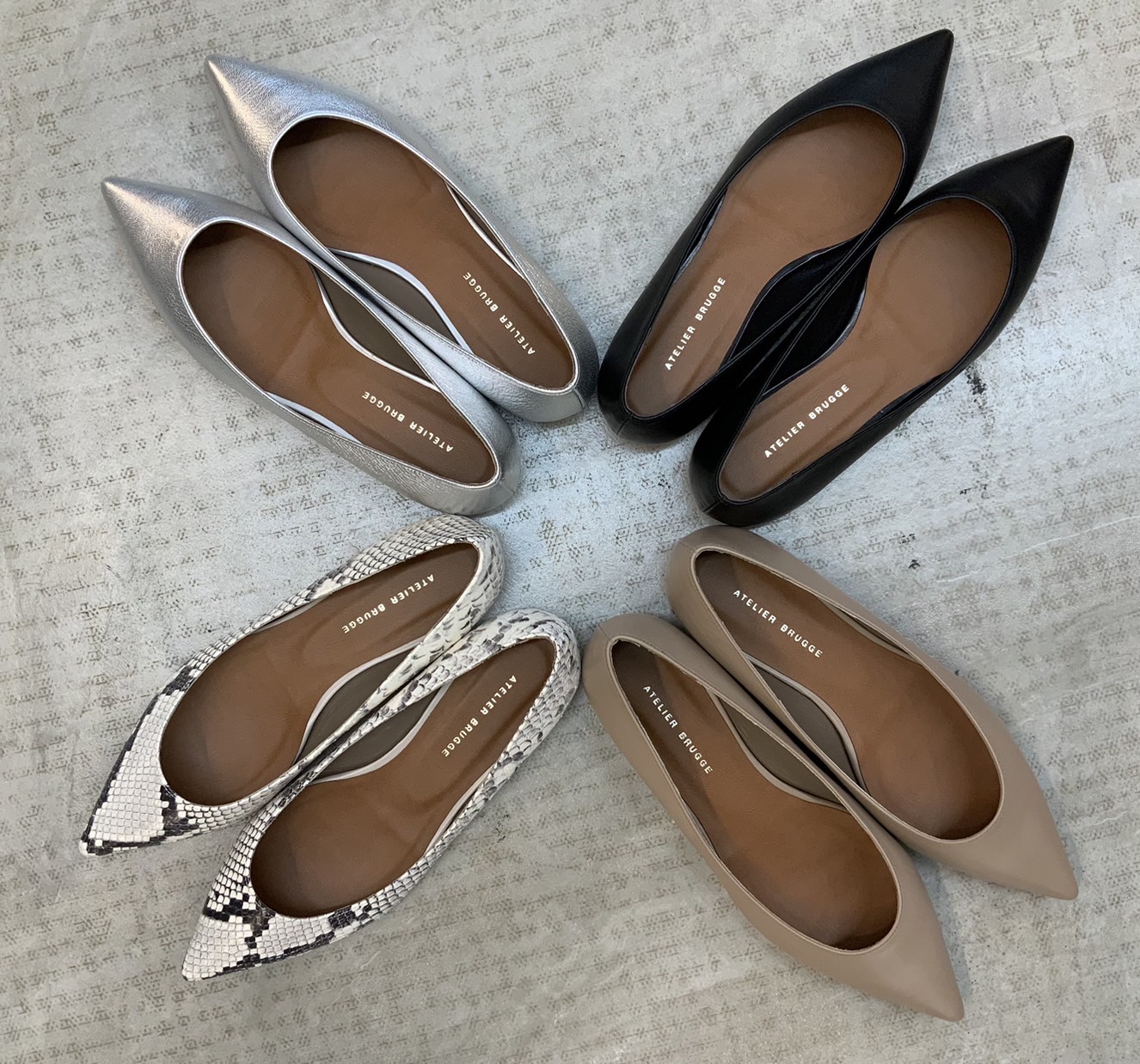 POINTED FLAT PUMPS